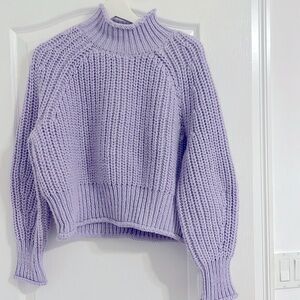 Purple Knitted Sweater H&M